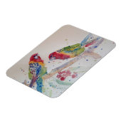 Niedlich Rosella Parrots Vogel Magnet (Linke Seite)