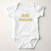 Niedlich Rosh Hashanah Design Baby Strampler (Vorderseite)
