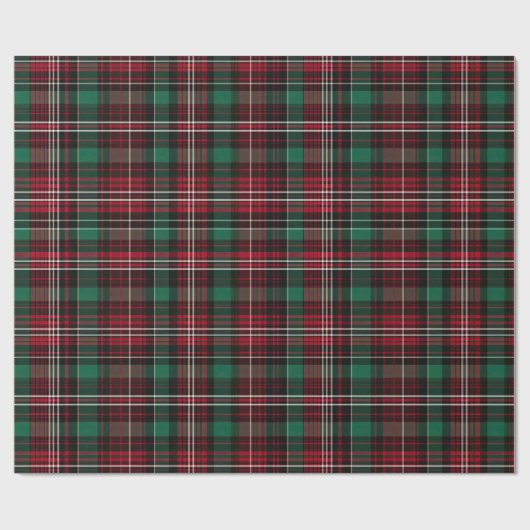 Niedlich Rot/Grün Kariert Geschenkpapier (Flach)