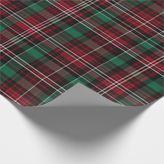 Niedlich Rot/Grün Kariert Geschenkpapier (Ecke)
