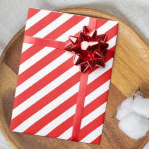 Niedlich rot und weiß gestreift geschenkpapier
