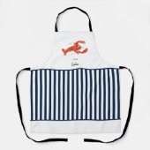Niedlich Rot-Weiß-Blaue Hummer-Schürze Schürze (Vorderseite)