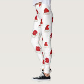 Niedlich Rote Weihnachtsmannmütze Feierliche Weihn Leggings (Links)