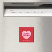 Niedlich rotes Gesprächsthema Magnet (In Situ (Geschirrspüler))