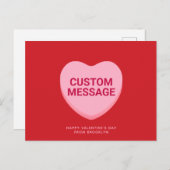 Niedlich rotes Gesprächsthema Postkarte (Vorne/Hinten)