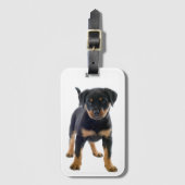 Niedlich Rottie Welpe Dog Mama Rottweiler Gepäckanhänger (Vorderseite Vertikal)