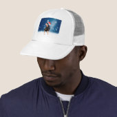 Niedlich Rottweiler Hund Weihnachten Weihnachtsman Truckerkappe (Beispiel)