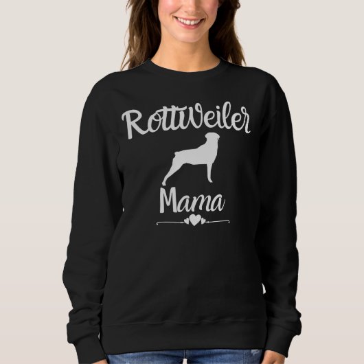 Niedlich Rottweiler Mama Dog Sweatshirt (Vorderseite)