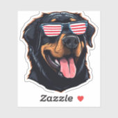 Niedlich Rottweiler Puppy Aufkleber (Blatt)