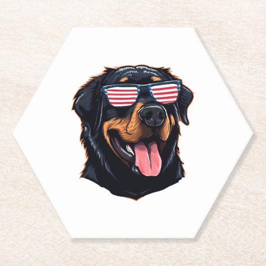 Niedlich Rottweiler Puppy Untersetzer (Vorderseite)