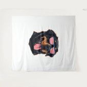 Niedlich Rottweiler Puppy Wandteppich (Vorderseite (Horizontal))