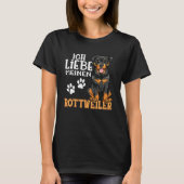 Niedlich Rottweiler Rotti Dog Ich Liebe Meine Rott T-Shirt (Vorderseite)