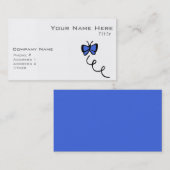 Niedlich Royal Blue Butterfly Visitenkarte (Vorne/Hinten)