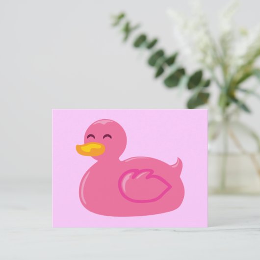 Niedlich Rubberducky Postkarte (Stehend Vorderseite)