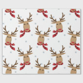 Niedlich Rudolph Christmas Pattern Geschenkpapier (Flach)