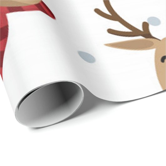 Niedlich Rudolph Christmas Pattern Geschenkpapier (Rolleneckpunkt)