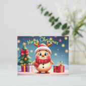 Niedlich Rudolph Reindeer Frohe Weihnachten Postkarte (Stehend Vorderseite)