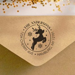 Niedlich Rudolph the Red Nosed Rentier Christmas Gummistempel