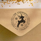 Niedlich Rudolph the Red Nosed Rentier Christmas Permastempel