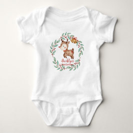 Niedlich Rudoph Red Nose Reindeer Weihnachten Gebu Baby Strampler