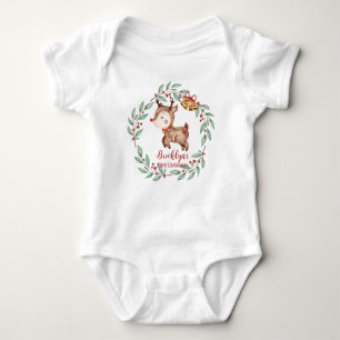 Niedlich Rudoph Red Nose Reindeer Weihnachten Gebu Baby Strampler