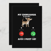 Niedlich ruft mein Chihuahua und ich muss gehen (Vorne/Hinten)