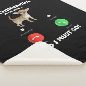 Niedlich ruft mein Chihuahua und ich muss gehen Sherpadecke (3/4)