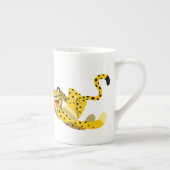 Niedlich Running Cartoon Cheetah Porzellantasse (Rechts)