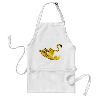 Niedlich Running Cartoon Cheetah Schürze