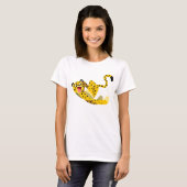Niedlich Running Cartoon Cheetah Women T - Shirt (Vorne ganz)