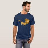 Niedlich Running Cartoon Lion T-Shirt (Vorne ganz)