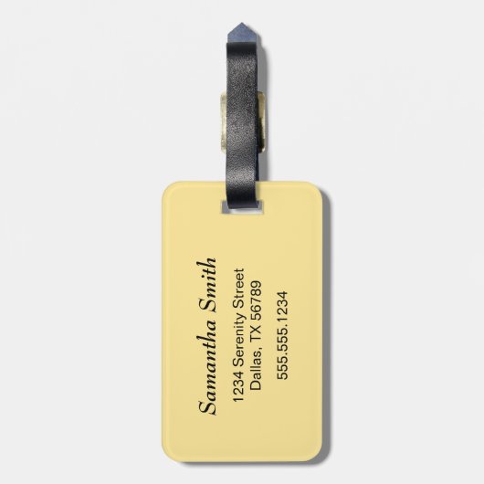 Niedlich Running Fox Gepäckanhänger (Rückseite vertikal)