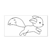 Niedlich Running Fox Gummistempel (Prägung)