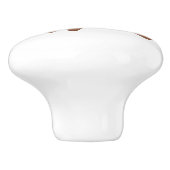 Niedlich Running Fox Keramikknauf (Seitenansicht)