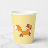Niedlich Running Fox Pappbecher (Vorderseite)