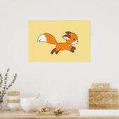 Niedlich Running Fox Poster (Küche)