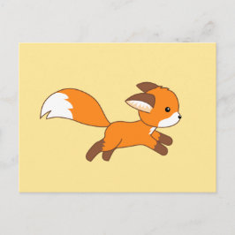 Niedlich Running Fox Postkarte