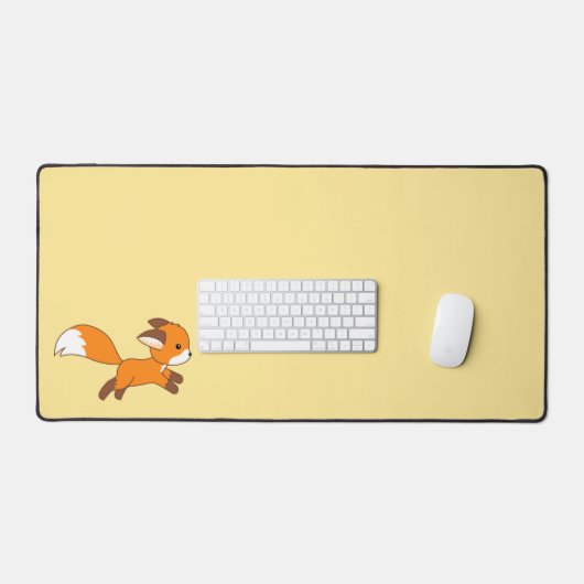 Niedlich Running Fox Schreibtischunterlage (Tastatur & Maus)