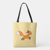 Niedlich Running Fox Tasche (Rückseite)