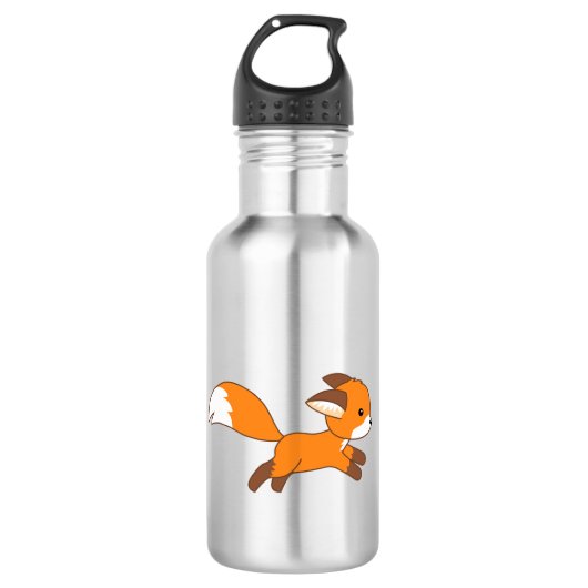 Niedlich Running Fox Trinkflasche (Vorderseite)