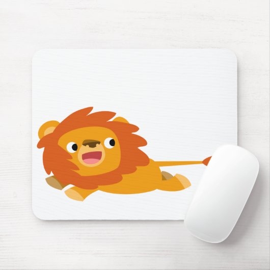 Niedlich Rushing Cartoon Lion Mousepad (Mit Mouse)