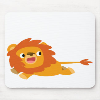 Niedlich Rushing Cartoon Lion Mousepad