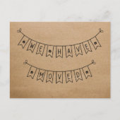 Niedlich rustikal haben wir das Herz neue Zuhause Postkarte (Vorderseite)