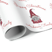 Niedlich Rustikal Personalisiert frohe Weihnachtsg Geschenkpapier (Rolleneckpunkt)