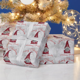 Niedlich Rustikal Personalisiert frohe Weihnachtsg Geschenkpapier