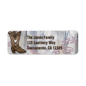 Niedlich Rustikal rosa Herzmuschel Stiefel Brautpa (Vorne)