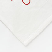 Niedlich Rustikale Karierte Personalisierte Weihna Fleecedecke (Ecke)