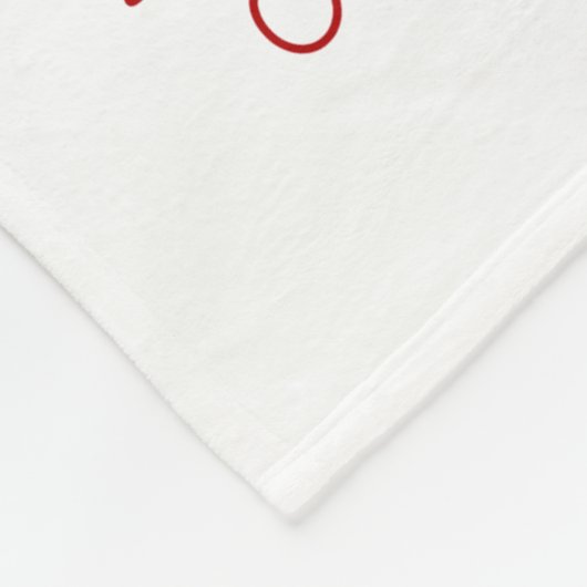 Niedlich Rustikale Karierte Personalisierte Weihna Fleecedecke (Ecke)