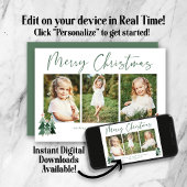 Niedlich Rustikale Moderne frohe Weihnachten 3 Fot