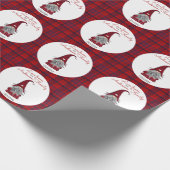 Niedlich Rustikale Personalisierte Weihnachtsgnome Geschenkpapier (Ecke)